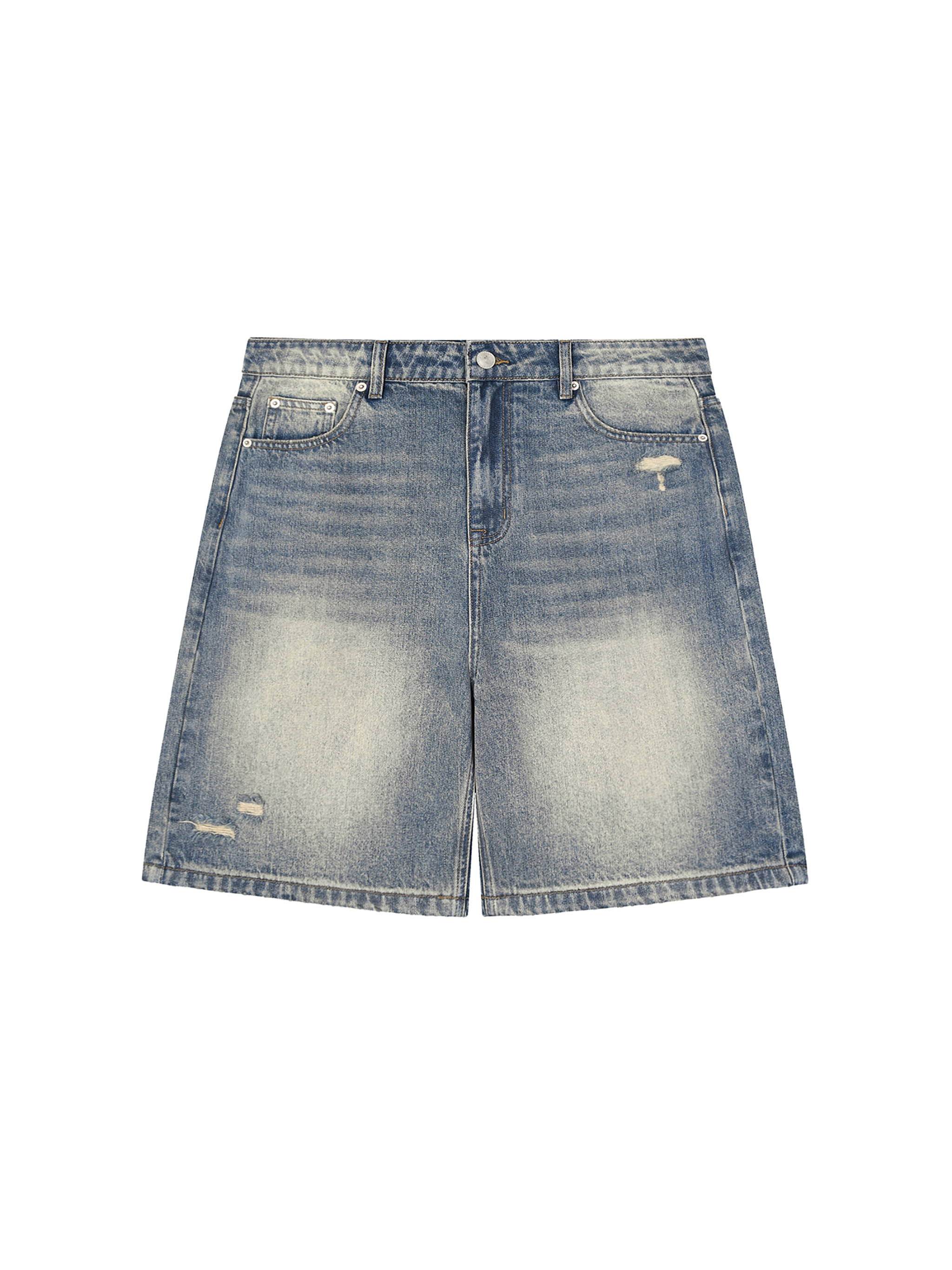 Faded Distressed Baggy Denim Shorts #RK0056 | TAPSTITCH